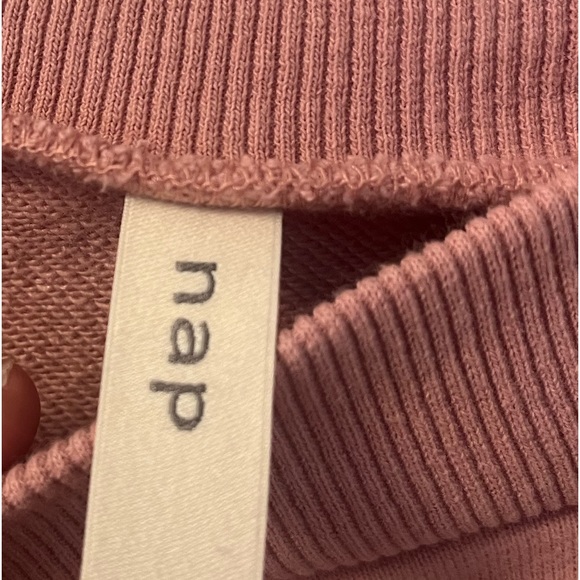 nap Drawstring Hem Cotton Sweatshirt - Picture 8 of 8